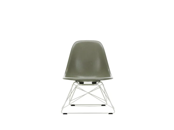 Vitra LSR Eames Fiberglass Side Chair - Raw Umber - wit