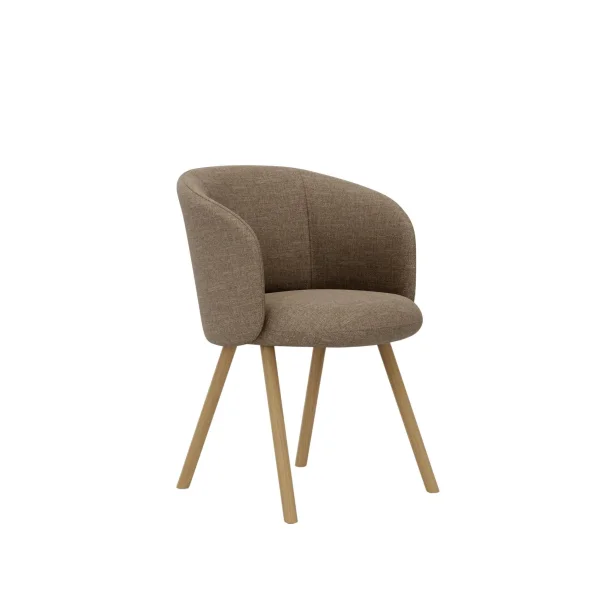 Vitra Mikado fauteuil eiken frame - Savana papyrus melange