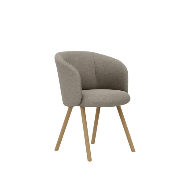 Vitra Mikado fauteuil eiken frame - Savana zand melange