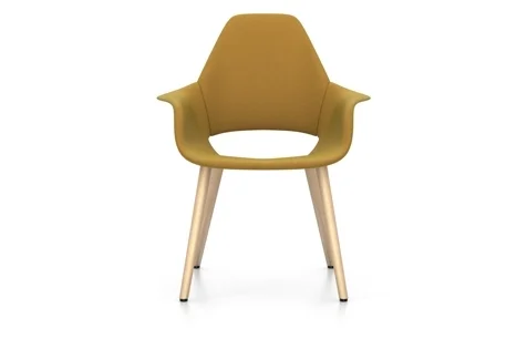 Vitra Organic Chair Fauteuil - eiken natuur - Cosy 2 - koolzaadgeel