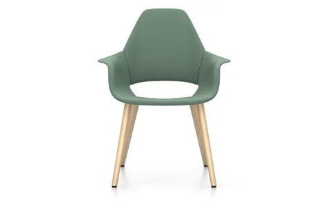 Vitra Organic Chair Fauteuil - eiken natuur - Cosy2 rietgroen