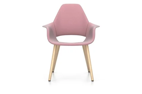 Vitra Organic Chair Fauteuil - eiken natuur - Cosy2 zachtrose