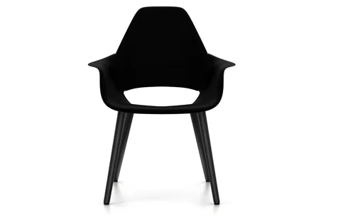 Vitra Organic Chair Fauteuil - essenhout zwart - Cosy 2 electrisch blauw