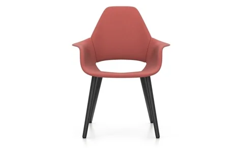 Vitra Organic Chair Fauteuil - essenhout zwart - Cosy 2 roestoranje