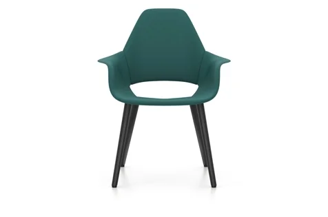 Vitra Organic Chair Fauteuil - essenhout zwart - Cosy2 petrol