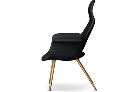 Vitra Organic Highback fauteuil - eiken natuur - Hopsak - zwart