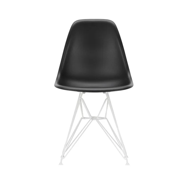 Vitra Outdoor Eames Plastic Chair DSR - diepzwart RE - wit - diepzwart RE