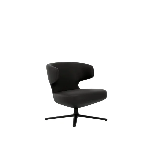 Vitra Petit Repos fauteuil - zwart - Leder nero