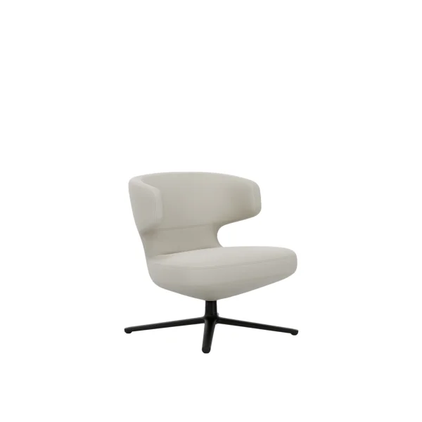 Vitra Petit Repos fauteuil - zwart - Leder - snow