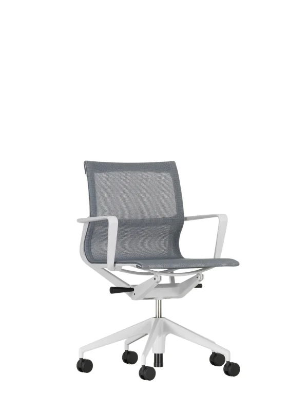 Vitra Physix bureaustoel - soft grey gecoat - 08 kiezelgrijs - soft grey - Wieltjes voor tapijt