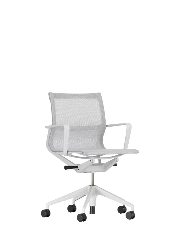Vitra Physix bureaustoel - Wieltjes voor harde bodems - soft grey - 07 zilvergrijs - soft grey