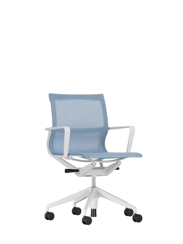 Vitra Physix bureaustoel - Wieltjes voor harde bodems - soft grey - 09 ijsgrijs - soft grey