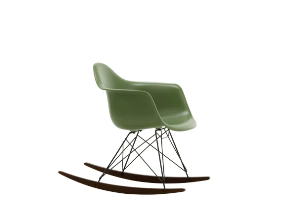 Vitra RAR Eames Plastic Armchair - forest RE - zwart - sleden esdoorn donker