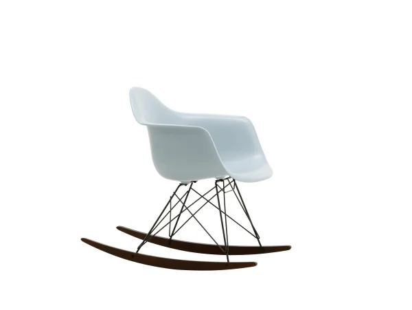 Vitra RAR Eames Plastic Armchair - ijsgrijs RE - zwart - sleden esdoorn donker