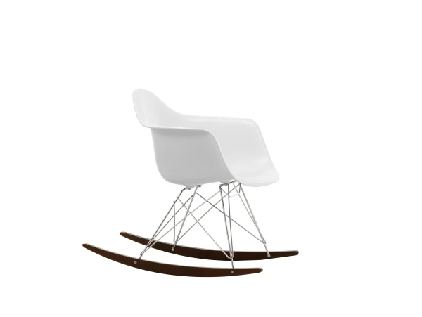 Vitra RAR Eames Plastic Armchair - katoen wit RE - wit - sleden esdoorn donker