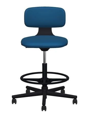 Vitra Rookie High - Plano blauw/coconut - diepzwart