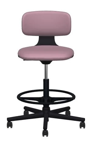 Vitra Rookie High - Plano pink/sierragrijs - diepzwart