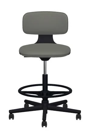 Vitra Rookie High - Volo donkergrijs - diepzwart