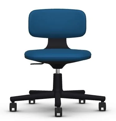 Vitra Rookie  - Plano blauw/coconut - diepzwart