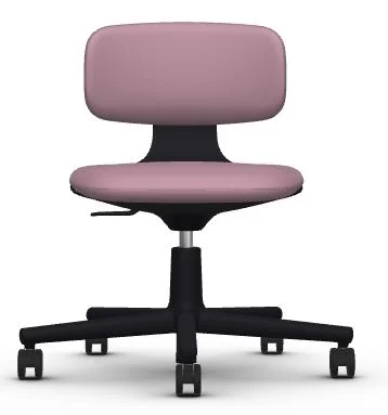 Vitra Rookie  - Plano pink/sierragrijs - diepzwart