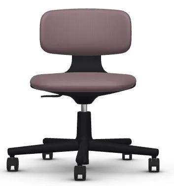 Vitra Rookie  - Tress aubergine gemêleerd - diepzwart