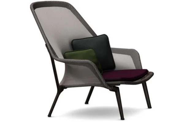 Vitra Slow Chair fauteuil - bruin - chocolade