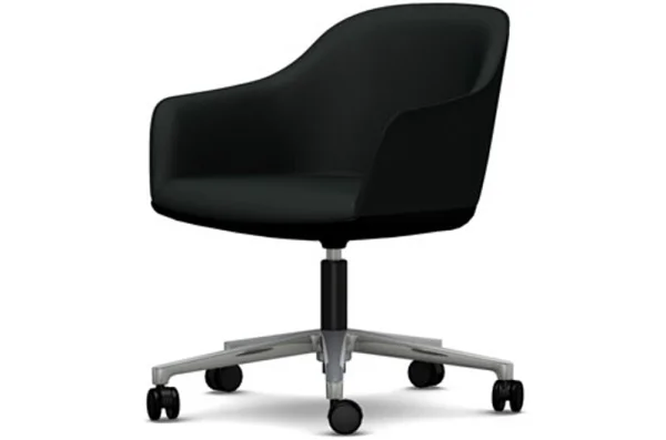 Vitra Softshell Chair met kruisvoet - gepolijst