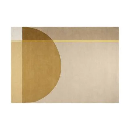 Vloerkleed Pam - Beige|Geel|Goud|Oker - 100% Wol