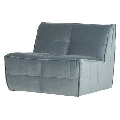 vtwonen Cluster 1-zits element - Velvet - Turquoise Blauw - 82x105x93