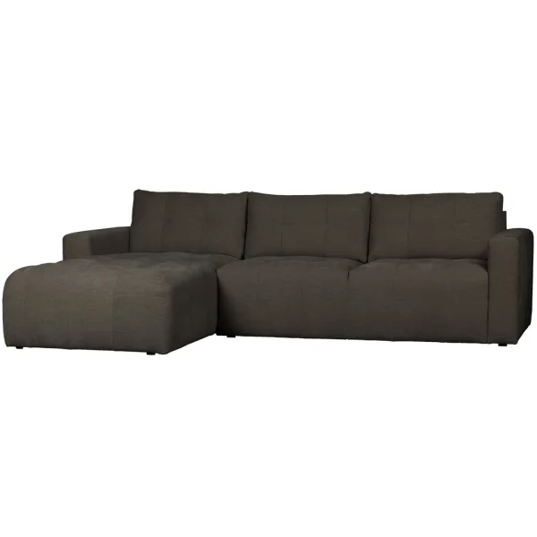 vtwonen-collectie Bar Chaise Longue Geweven Stof Links Antraciet