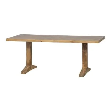 vtwonen Deck Eettafel - 200 x 90 cm - Bruin