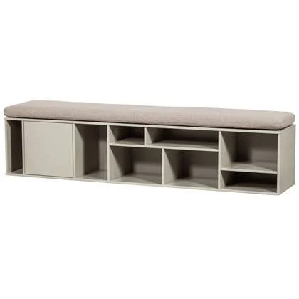 vtwonen Letterba(n)k XL Bankje - Grenen - Dust - 40x194x40