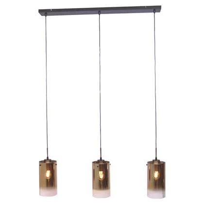 Vurna Jalama hanglamp glas goud 3L 100 cm