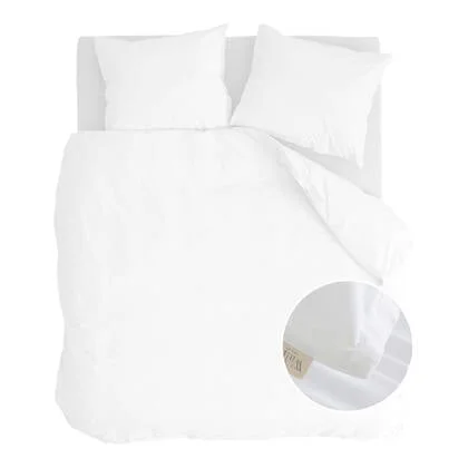 Walra Vintage Satin Dekbedovertrek 200 x 220 cm - Wit
