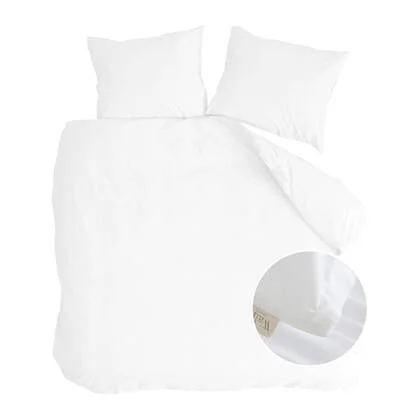 Walra Vintage Satin Dekbedovertrek 240 x 220 cm - Wit