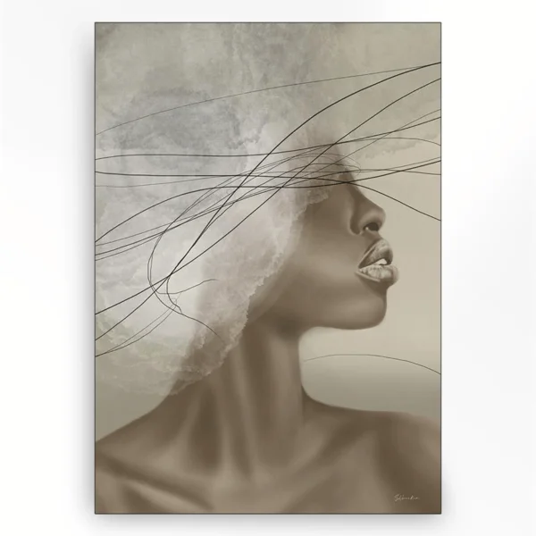 Wanddoek Cloudy thoughts - Medium