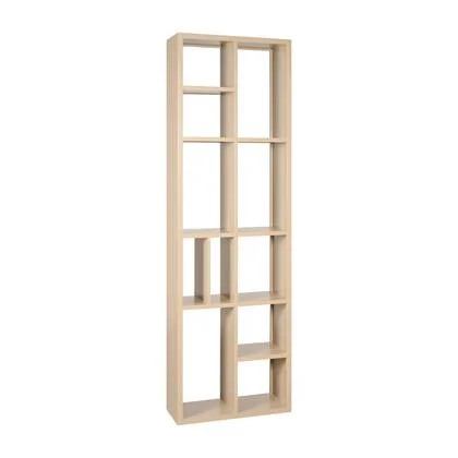 Wandkast Dobla - Beige|Greige - Hout - 70x220x30cm (BxHxD)