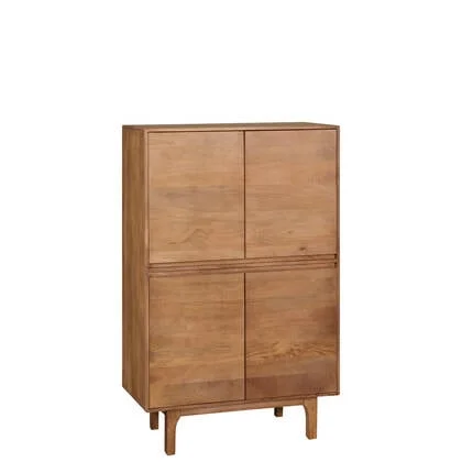 Wandkast Sines - Bruin|Hout - Mango - Mangohout