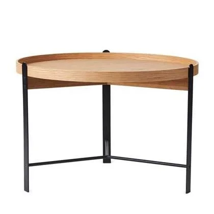 Warm Nordic Compose 70 bijzettafel geolied eiken, zwart