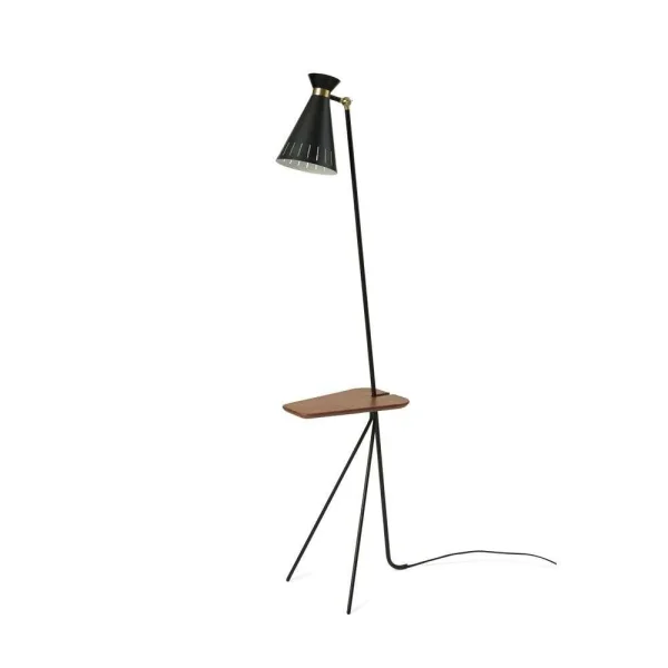 Warm Nordic - Cone Vloerlamp w/Tafel Black Noir