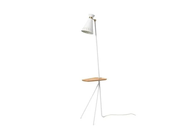 Warm Nordic - Cone Vloerlamp w/Tafel Clear White/Oak