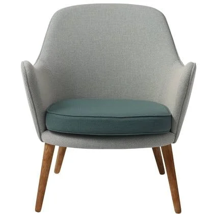 Warm Nordic Dwell Fauteuil Light cyan|Dark cyan, Merit 021|017