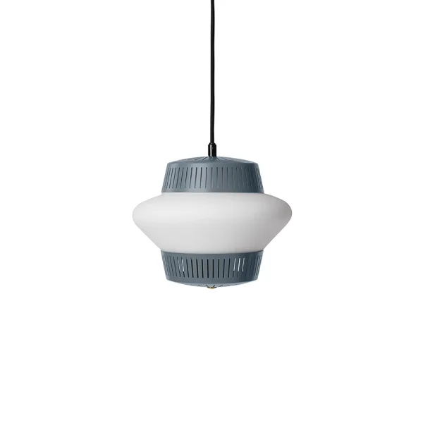 Warm Nordic Opal Arch hanglamp sky grey, gezandstraald opaalglas