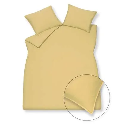 Washed Cotton Dekbedovertrek Sunlight | 240 x 200|220 cm | Geel | Goud