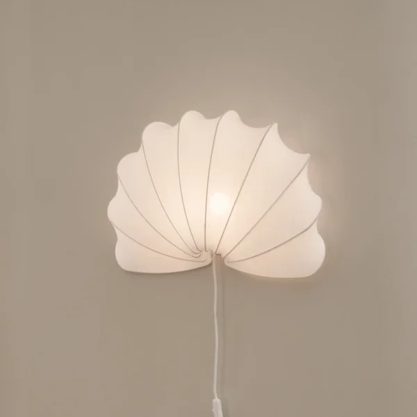 Watt & Veke - Anna wandlamp, katoen, wit, Ø 53,5 cm