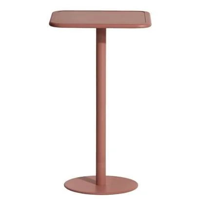 Week-end bistrotafel 60x60 H105 Terracotta