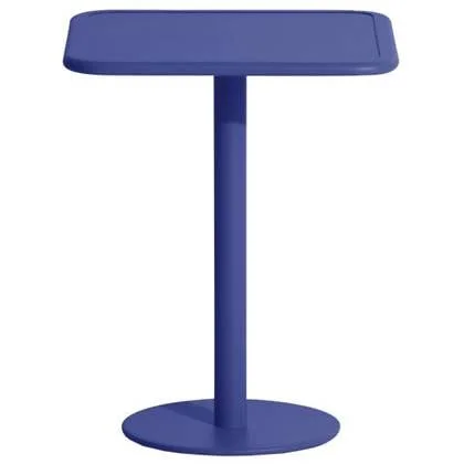 Week-end bistrotafel 60x60 H75 blauw