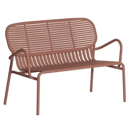 Week-end tuinbank 2-zits terracotta