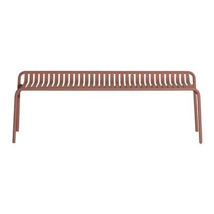 Week-end tuinbank zonder rugleuning terracotta