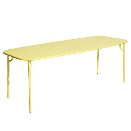 Week-end tuintafel 220x85 met dicht blad Yellow